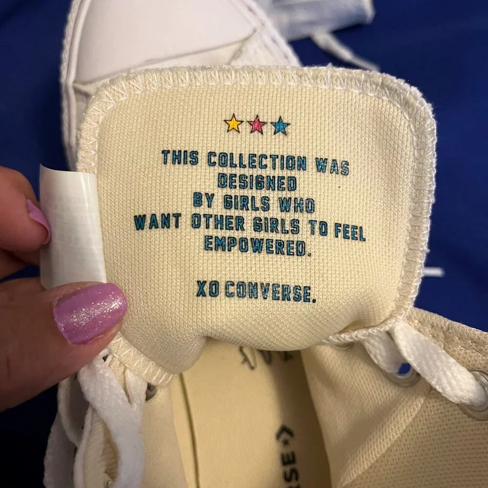 New Converse All-Star Chuck Taylor Empowered By Her Athletic Sneaker Size 8.5 - Picture 2 of 5